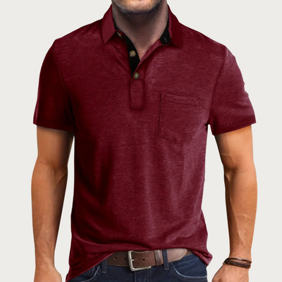 Men’s Polo Shirt – Soft Knit – Regular Fit – Chest Pocket – Short Sleeve Casual Style