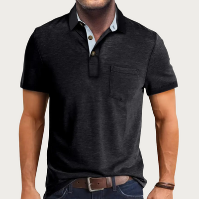 Men’s Polo Shirt – Soft Knit – Regular Fit – Chest Pocket – Short Sleeve Casual Style