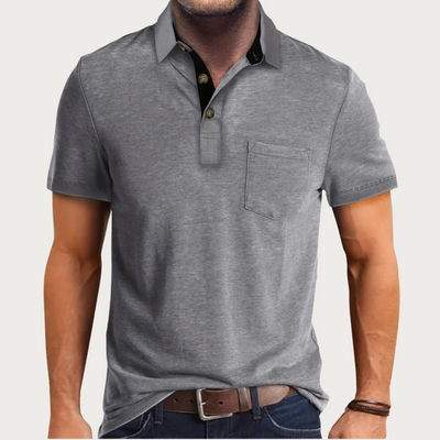 Men’s Polo Shirt – Soft Knit – Regular Fit – Chest Pocket – Short Sleeve Casual Style