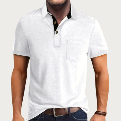 Men’s Polo Shirt – Soft Knit – Regular Fit – Chest Pocket – Short Sleeve Casual Style