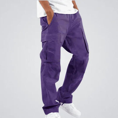 Men’s Cargo Pants - Relaxed Fit - Multiple Pockets - Durable Utility Wear