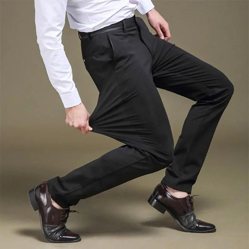 Men's stretchy formal trousers