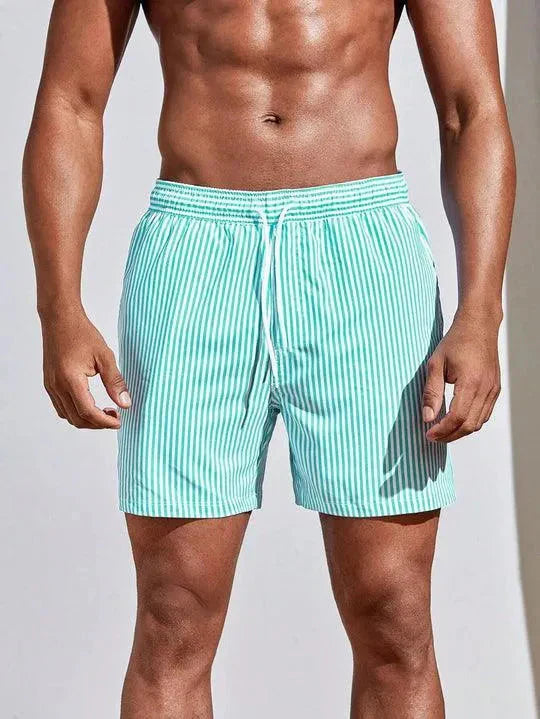 Men’s Swim Shorts – Relaxed Fit – Quick-Dry Breathable Fabric – Mid-Thigh Length