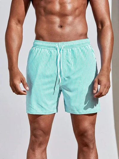 Men’s Swim Shorts – Relaxed Fit – Quick-Dry Breathable Fabric – Mid-Thigh Length