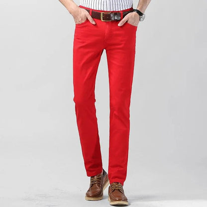 Men’s Slim-Fit Trousers - Breathable Cotton - Tailored Modern Look - Versatile Wear