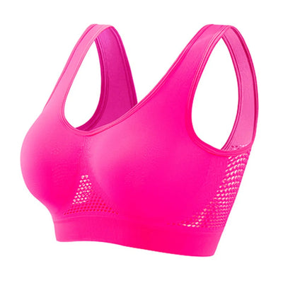 Women’s Sports Bra – High Support – Racerback – Breathable Mesh – Seamless Fit