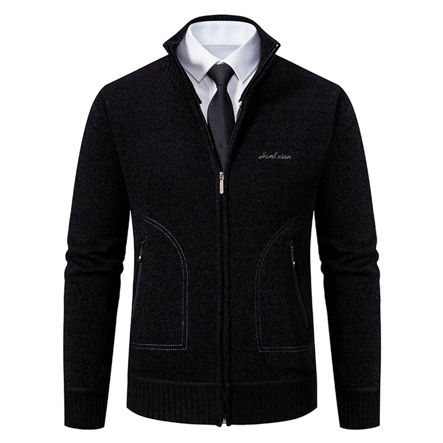 Mens Cozy Knitted Jacket