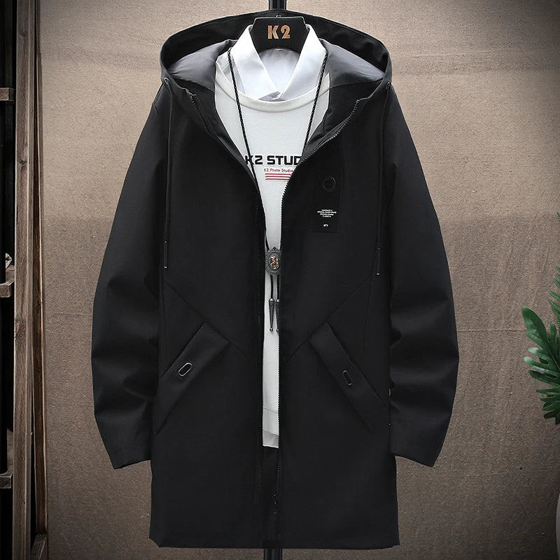 Men's windbreaker jacket with hood