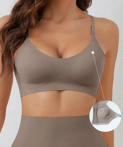 Women’s Seamless Bra – Wireless Fit – Adjustable Straps – Soft Breathable Blend
