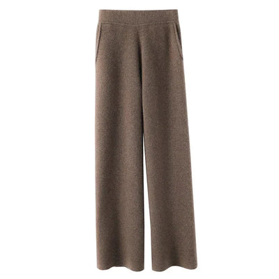 Women’s Sweatpants – Soft Fleece – Wide Leg – Elastic Waist – Full Length with Pockets