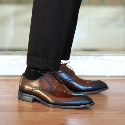 Men's Oxford Shoes - Closed Lacing - Formal Dress Shoes