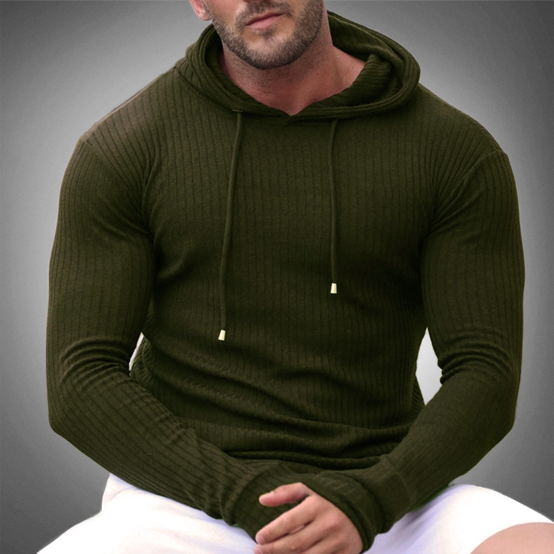 Men's sweater with slim knit