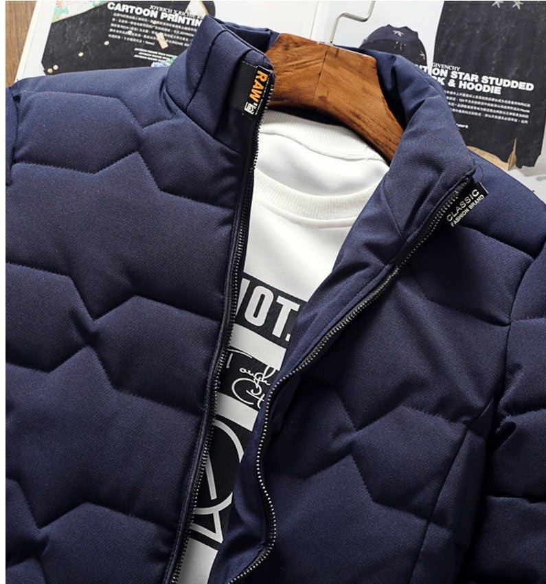 Men's warm stand collar jacket