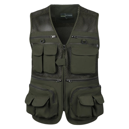 Tactical vest for men with multiple pockets