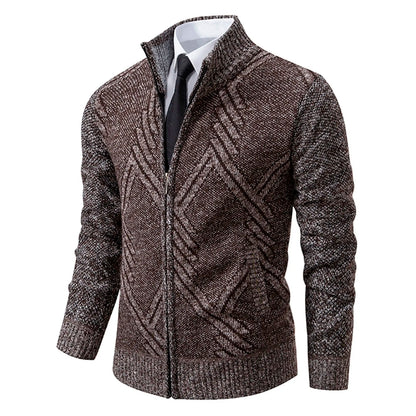 Mens Cozy Knitted Jacket