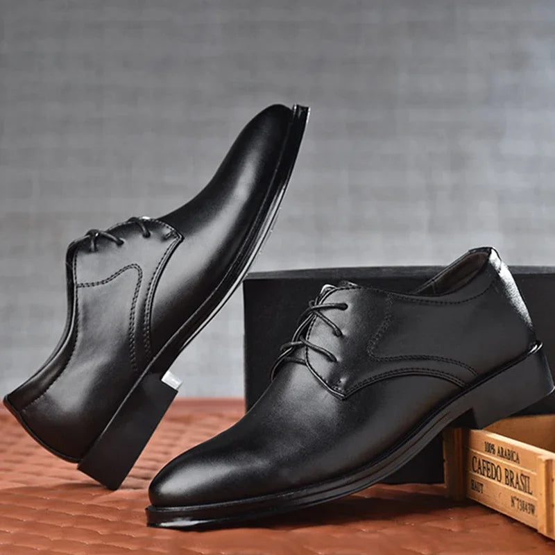 Men's Formal Shoes – Polished Leather – Lace-Up – Supportive Fit – Classic Design