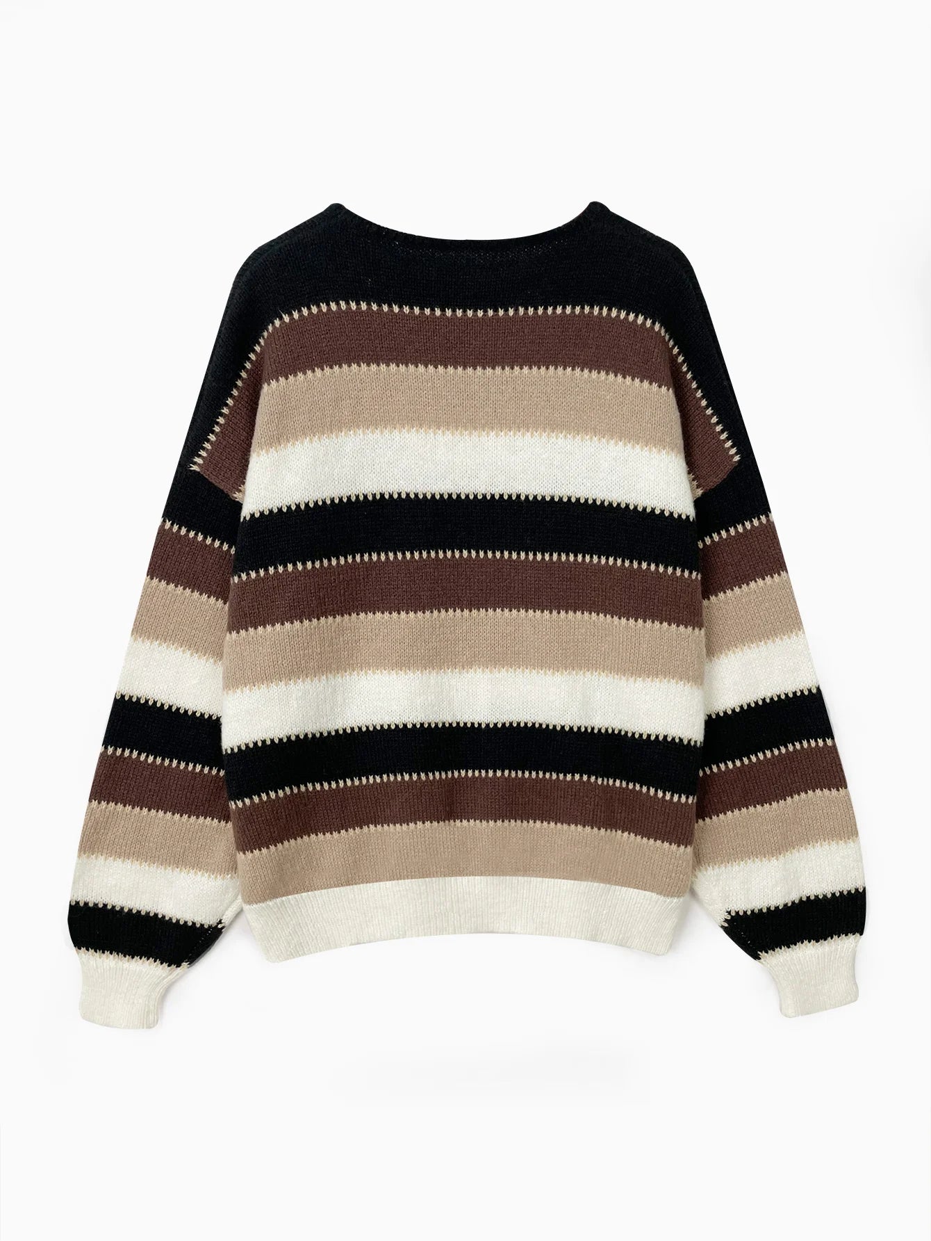 Women's striped knitted sweater