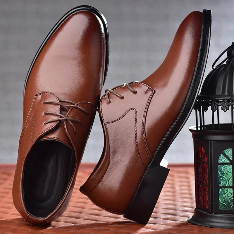 Men's Formal Shoes – Polished Leather – Lace-Up – Supportive Fit – Classic Design