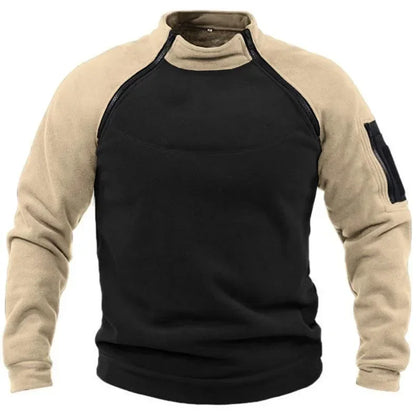 Men's long sleeve casual sweatshirt with pocket