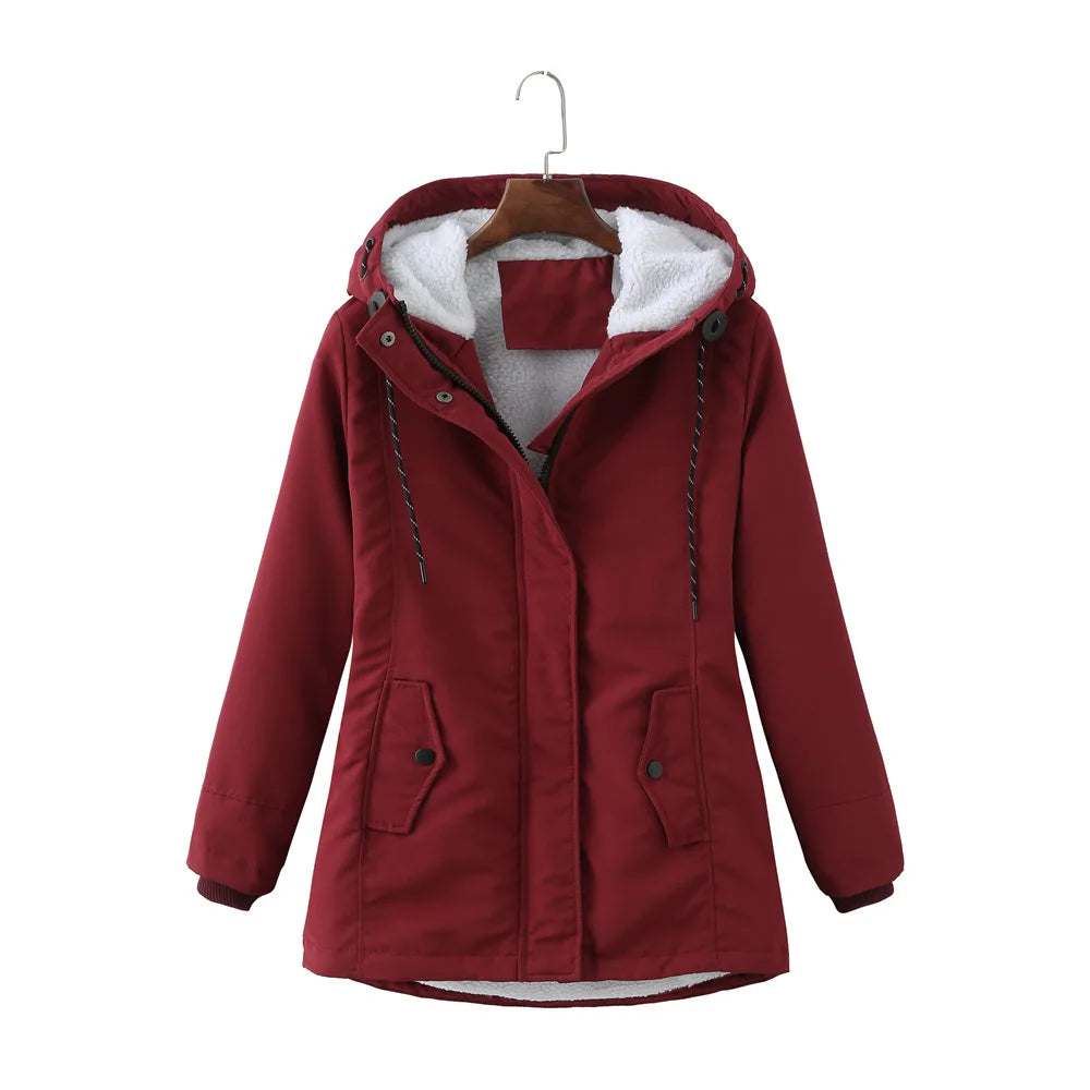 Stylish women's hooded jacket