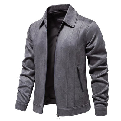 Men’s Tailored Jacket – Wool Blend – Zip Front – Hip Length