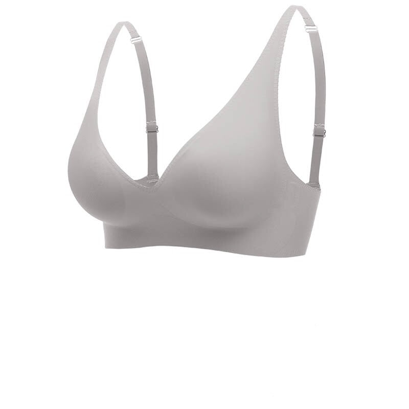 Women’s Seamless Bra – V-Neck – Wide Straps – Breathable Blend – Pull-On Fit