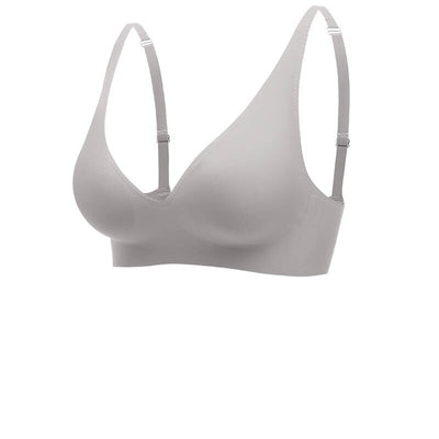 Women’s Seamless Bra – V-Neck – Wide Straps – Breathable Blend – Pull-On Fit