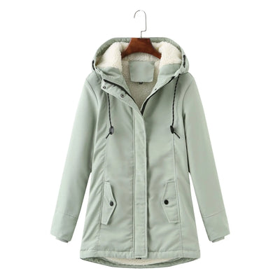 Stylish women's hooded jacket