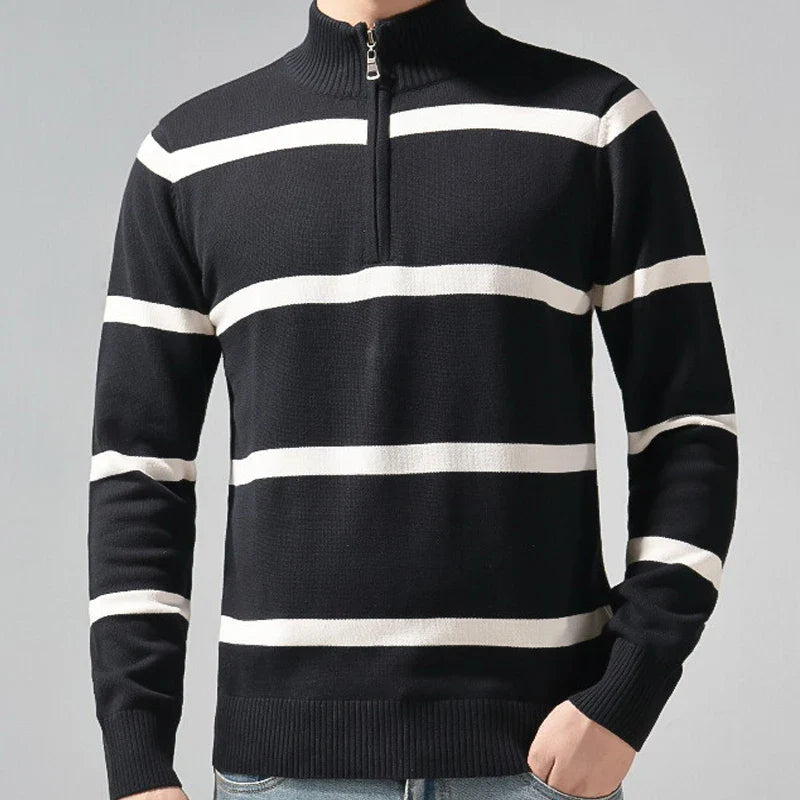 Men's striped long sleeve casual shirt