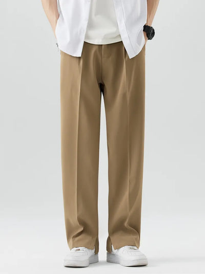 Men’s Trousers – Straight Leg – Relaxed Fit – Soft Breathable Fabric – Full Length
