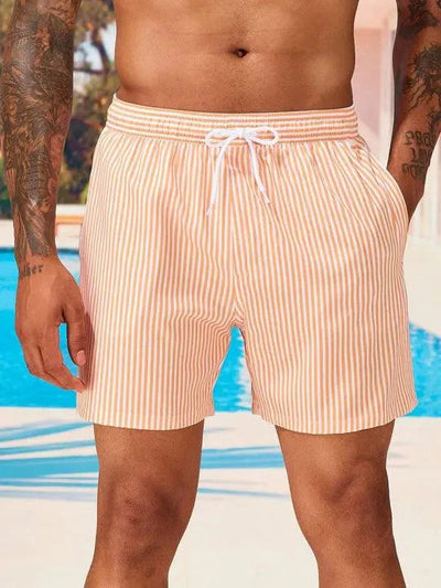 Men’s Swim Shorts – Relaxed Fit – Quick-Dry Breathable Fabric – Mid-Thigh Length