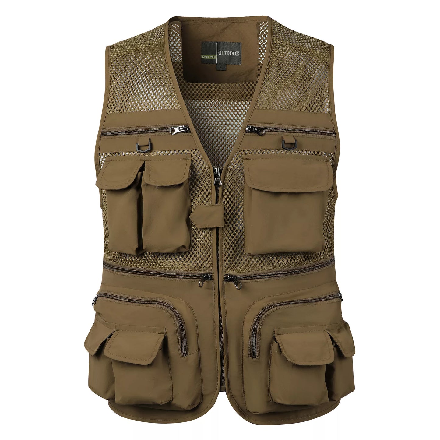 Tactical vest for men with multiple pockets