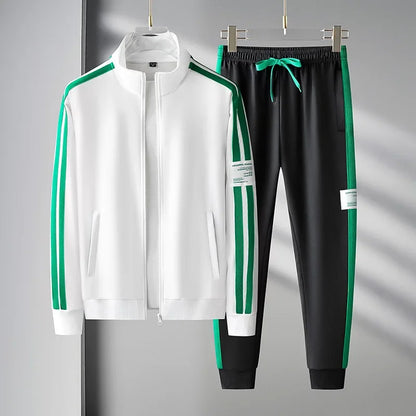 Sporty men's sweatshirt and sweatpants set