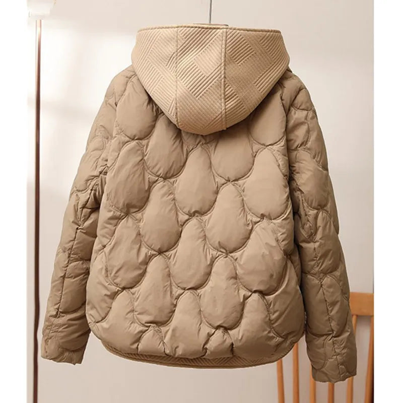 Stylish women's hooded jacket