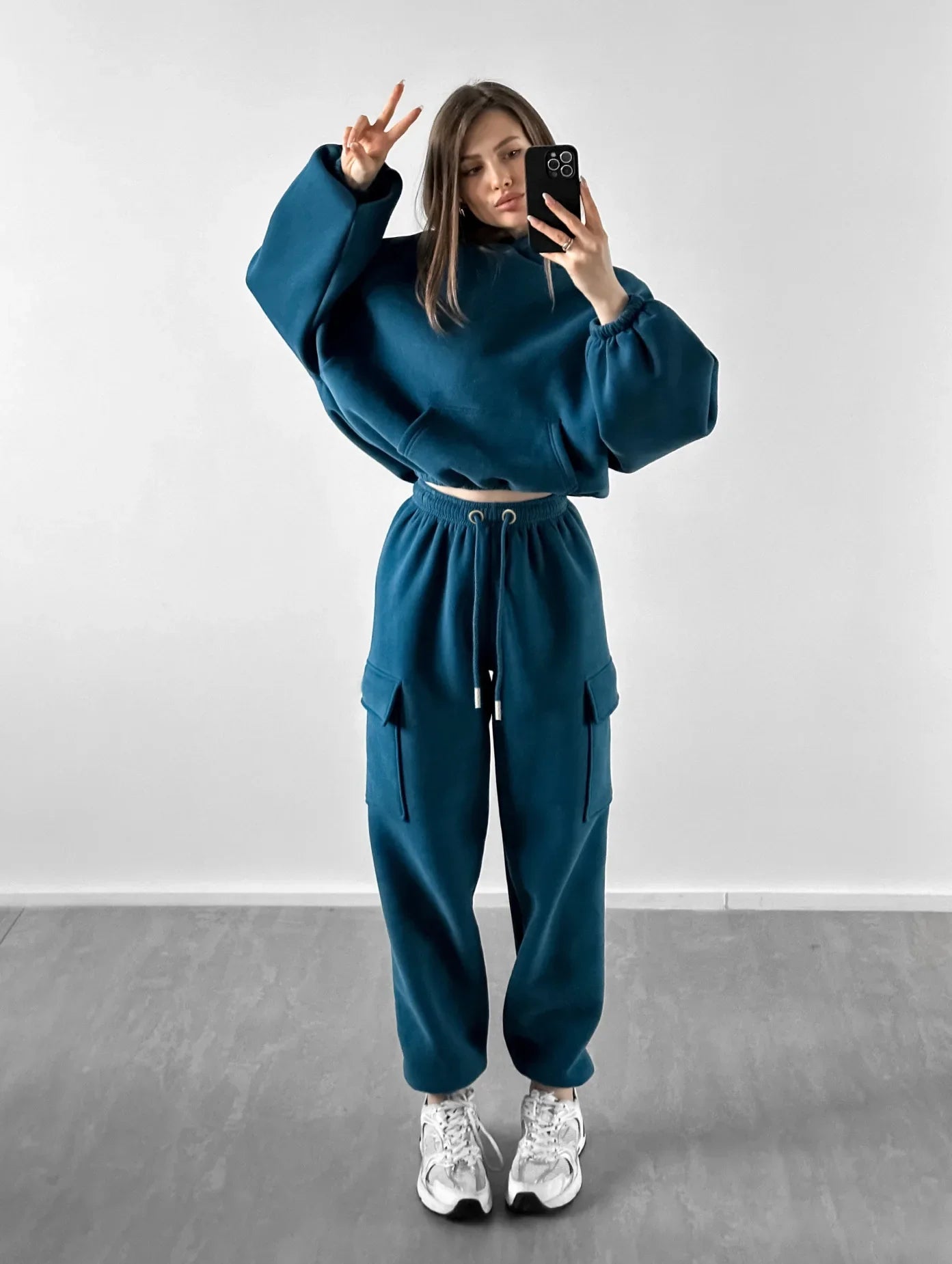 Women's Long-Sleeve Hoodie and Jogger Set