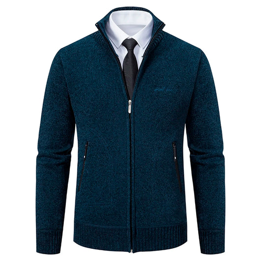 Mens Cozy Knitted Jacket