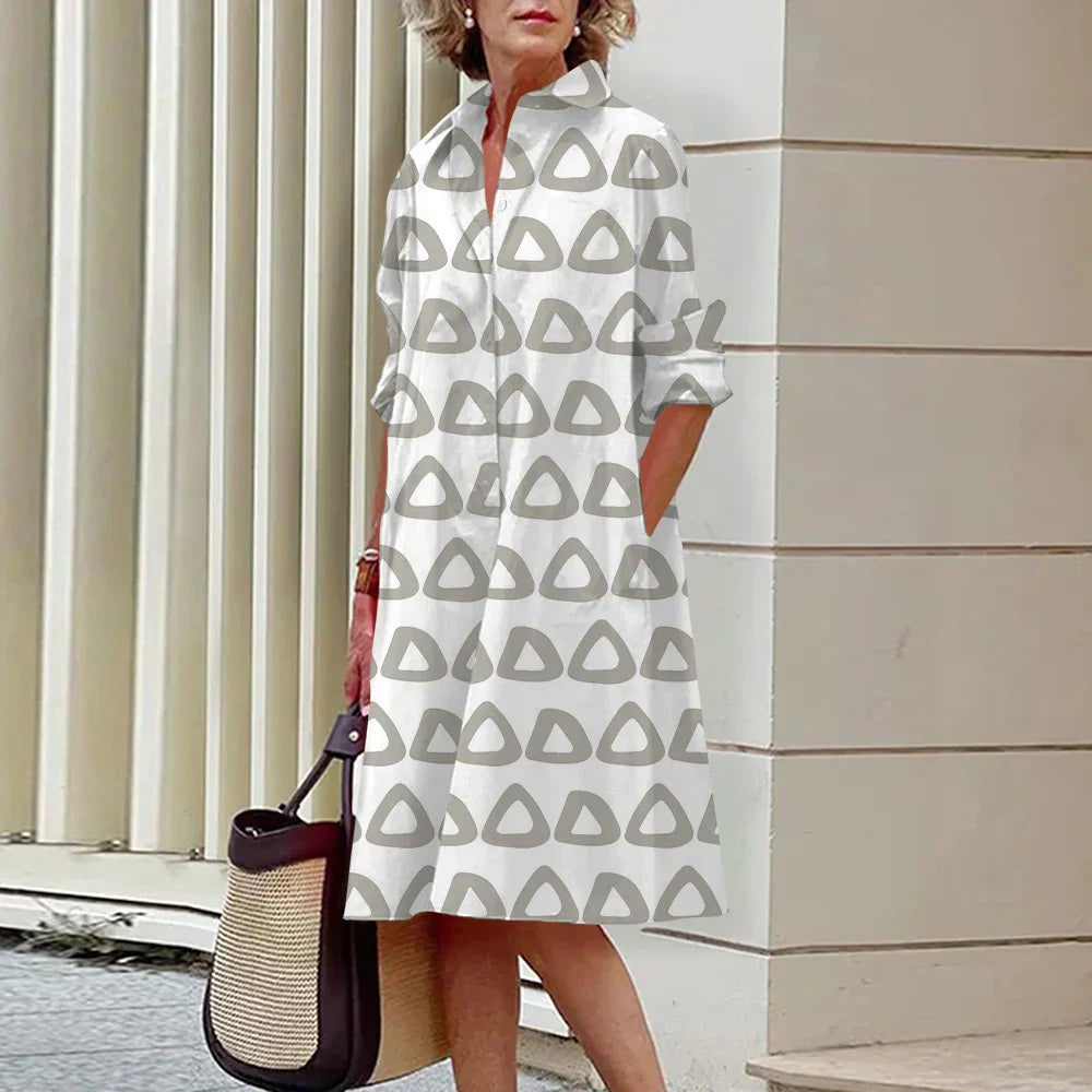 Elegant Polyester Mid-Length Knee-Length Dress