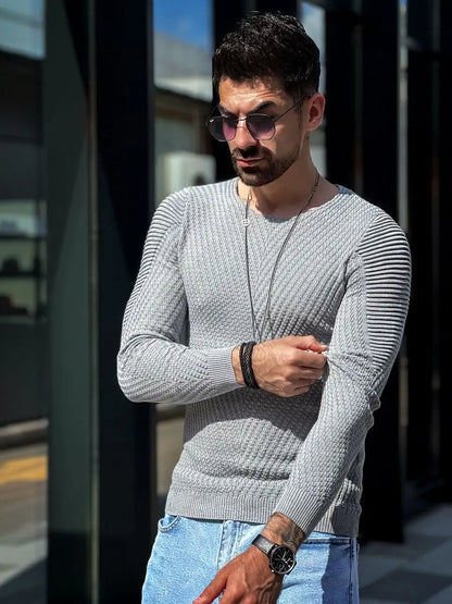 Men’s slim fit crew neck sweater