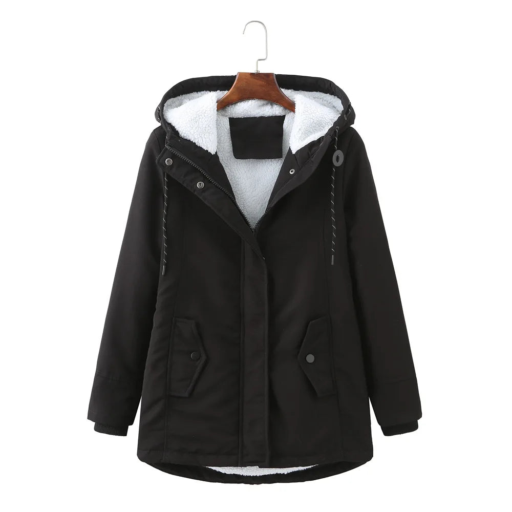 Stylish women's hooded jacket