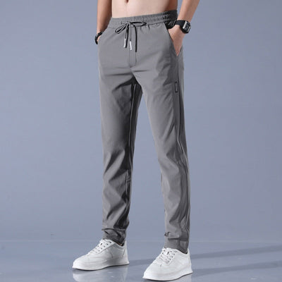 Men’s Jogger Trousers - Slim Tapered Fit - Elastic Waistband with Drawstring - Breathable