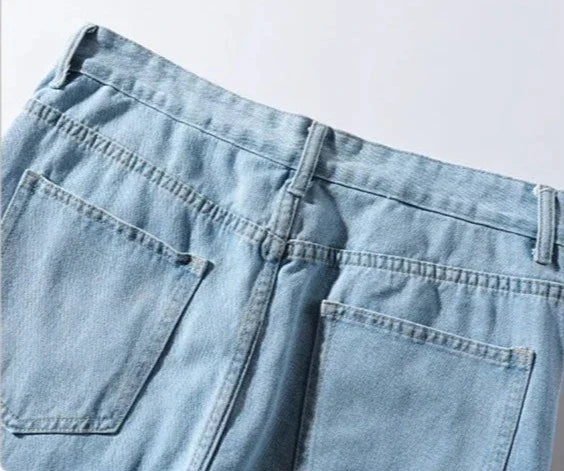 Men's Straight Leg Denim Jeans - Relaxed Fit - Durable Classic Everyday Wear