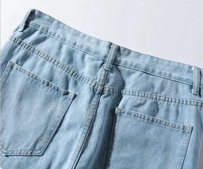 Men's Straight Leg Denim Jeans - Relaxed Fit - Durable Classic Everyday Wear