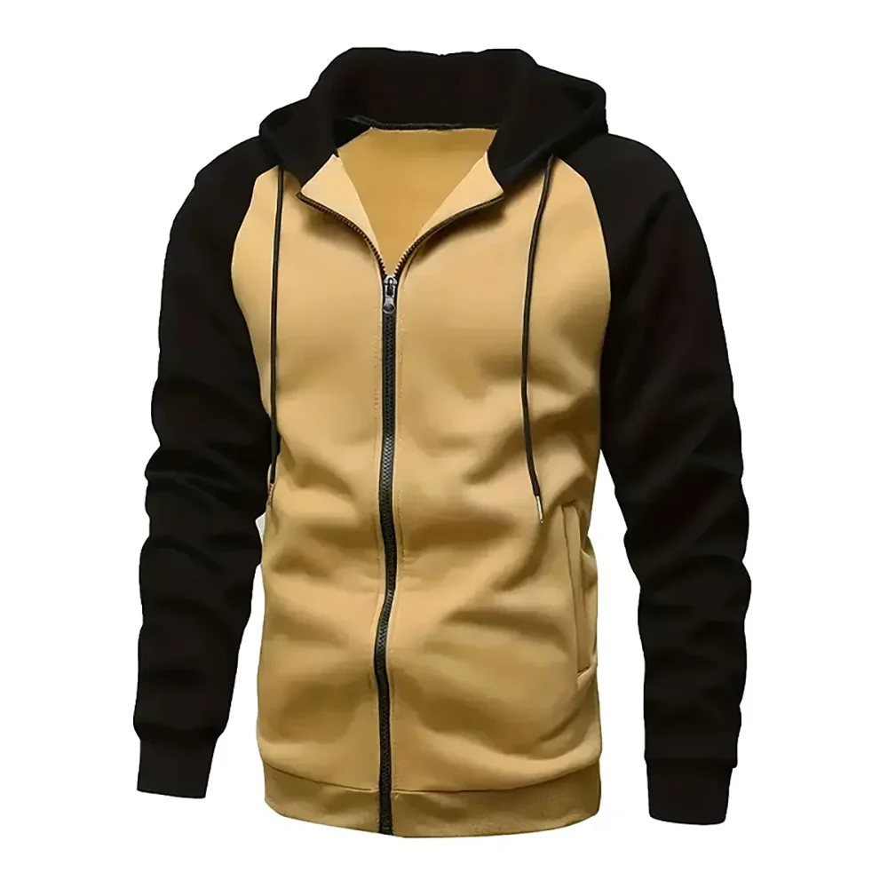 Stylish men's zip-up hoodie