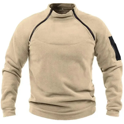 Men's long sleeve casual sweatshirt with pocket