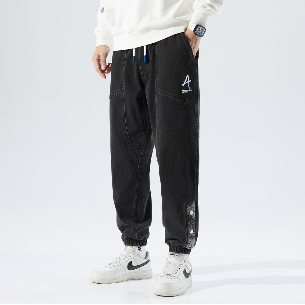 Spacious hip-hop streetwear harem pants for men