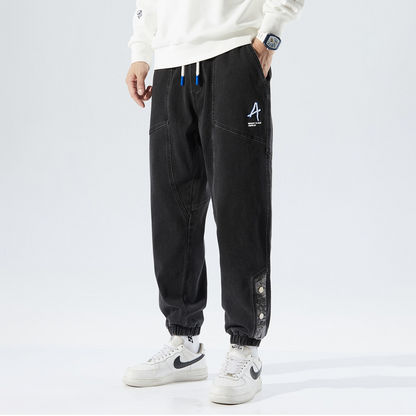 Spacious hip-hop streetwear harem pants for men