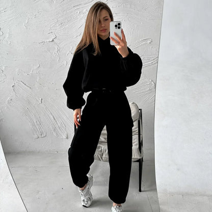 Women's Long-Sleeve Hoodie and Jogger Set