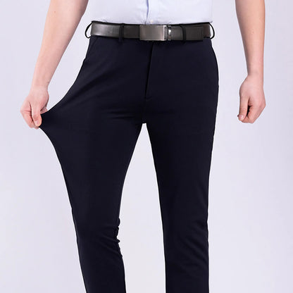 Men's stretchy formal trousers