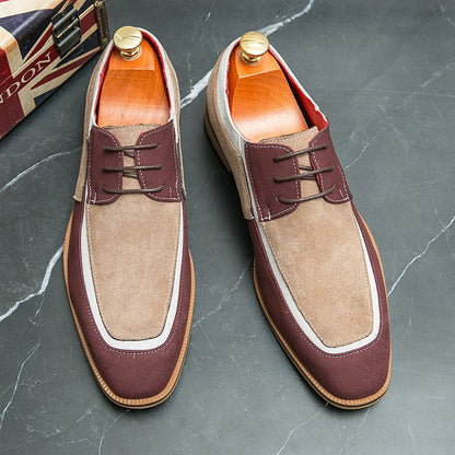 Men's casual faux leather shoes