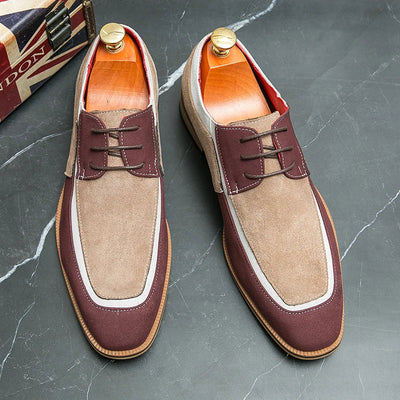Men's casual faux leather shoes